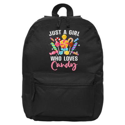 Cute Candy Design For Women Sweets Candy Lover 16 in Basic Backpack