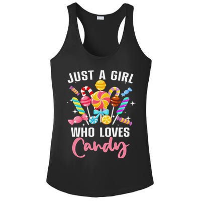 Cute Candy Design For Women Sweets Candy Lover Ladies PosiCharge Competitor Racerback Tank