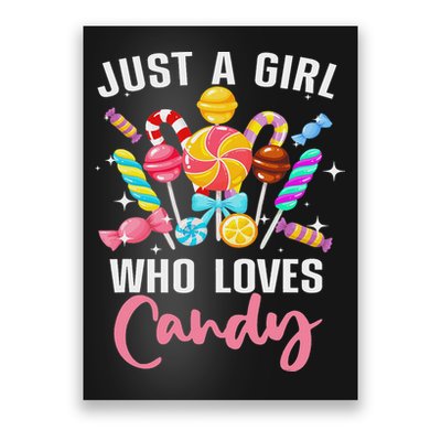 Cute Candy Design For Women Sweets Candy Lover Poster