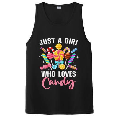 Cute Candy Design For Women Sweets Candy Lover PosiCharge Competitor Tank