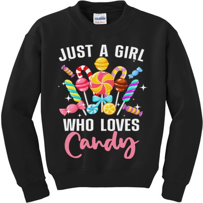 Cute Candy Design For Women Sweets Candy Lover Kids Sweatshirt