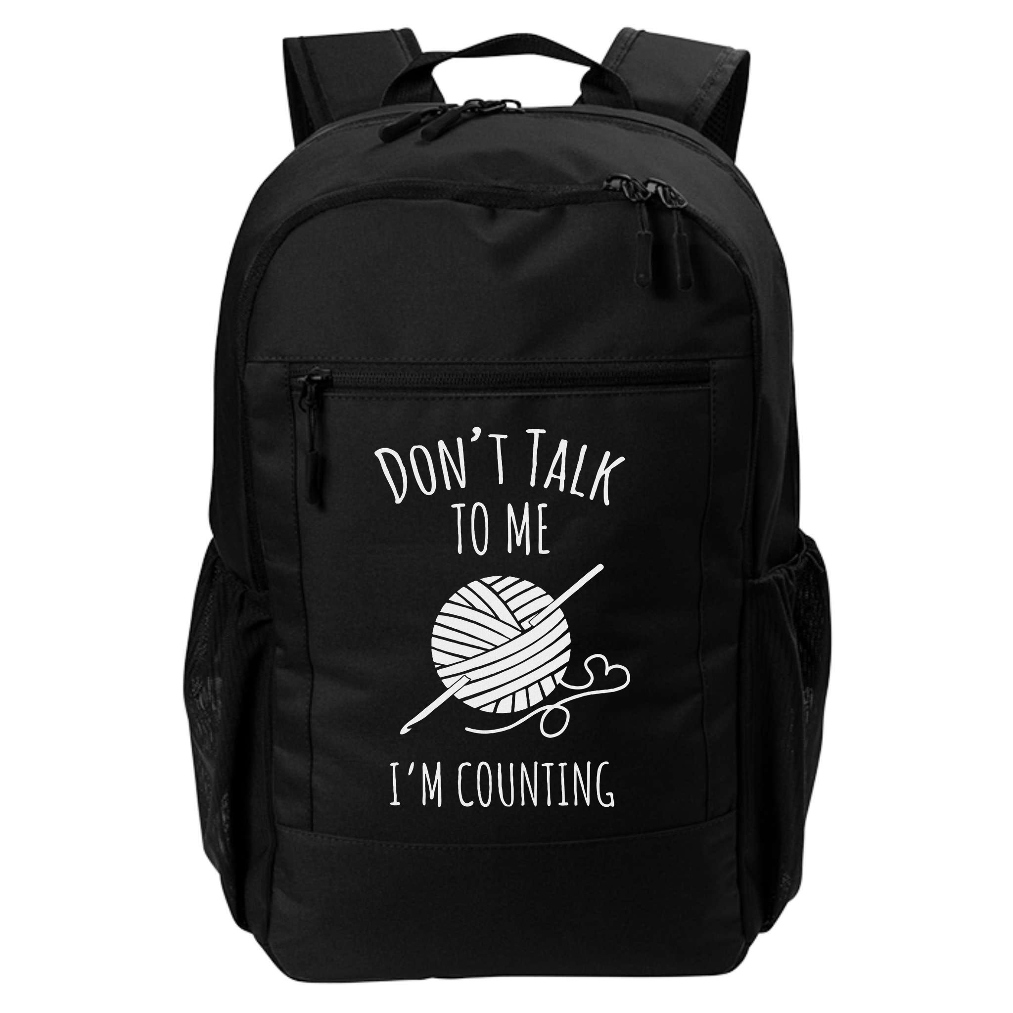 Crochet, Crocheting, Don't Talk, I'm Counting Backpack