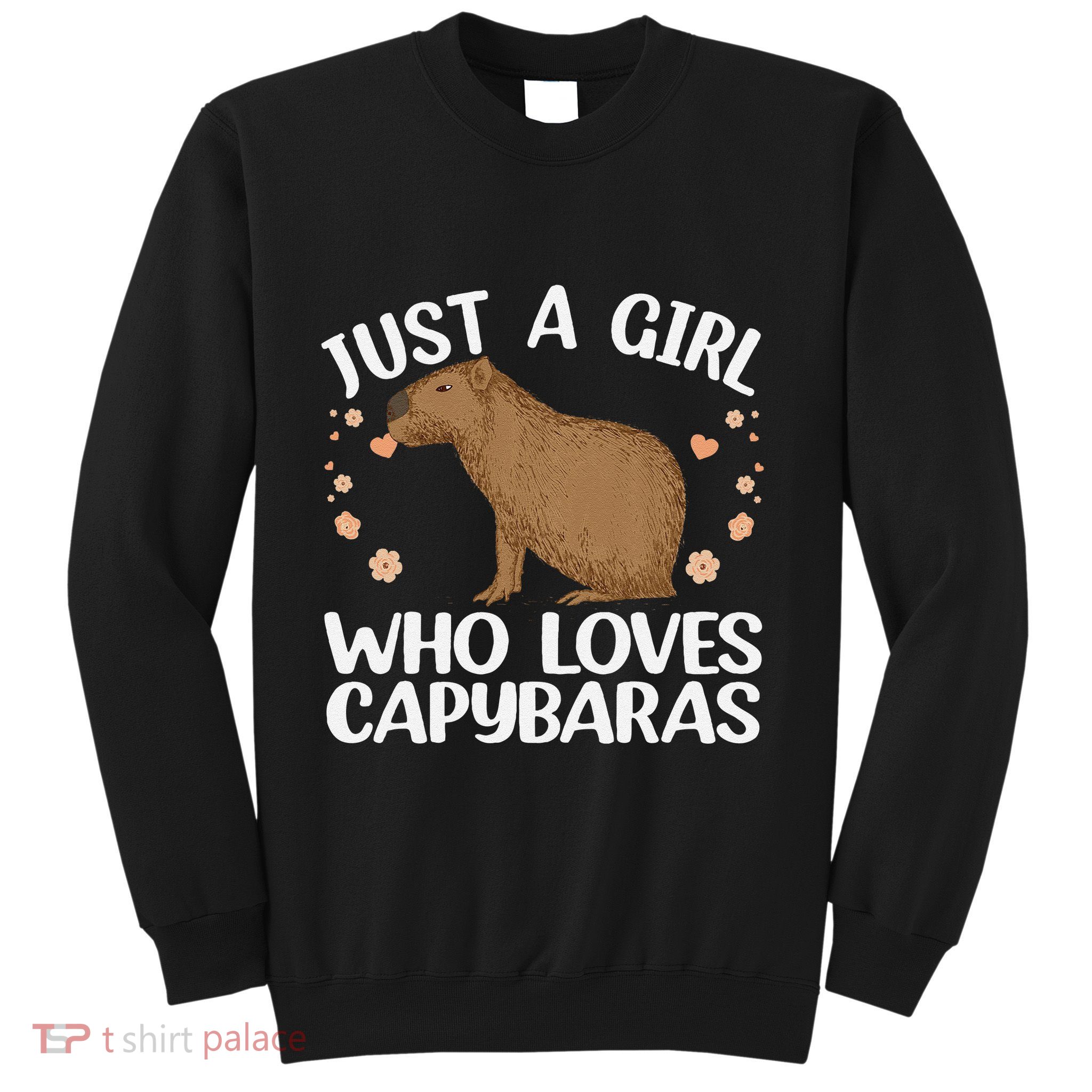Cool Capybara Design For Women Rodent Animal Capybara Sweatshirt