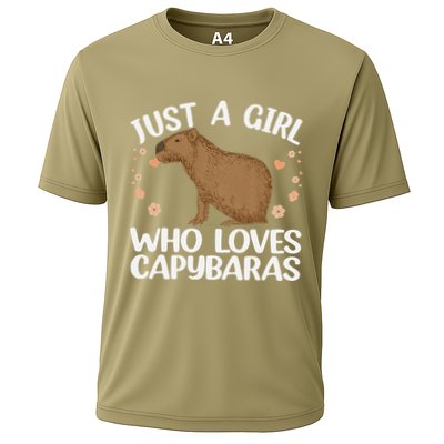 Cool Capybara Design For Women Rodent Animal Capybara Cooling Performance Crew T-Shirt