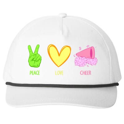 Cute Cheerleader Design For Wo Girls Cheerleading Cheer Snapback Five-Panel Rope Hat