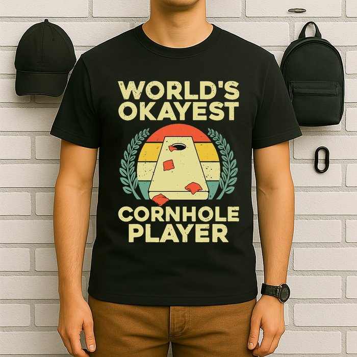 Cool Cornhole Design Corn Hole Cornhole Player T-Shirt