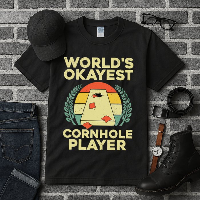 Cool Cornhole Design Corn Hole Cornhole Player Tall T-Shirt