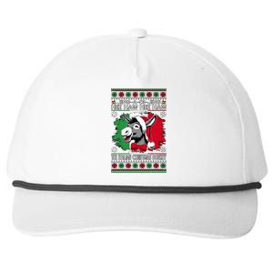 Chingedy Ching Dominick The Italian Christmas Donkey Xmas Snapback Five-Panel Rope Hat