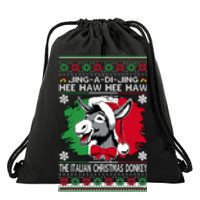 Chingedy Ching Dominick The Italian Christmas Donkey Xmas Drawstring Bag