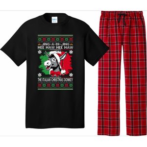 Chingedy Ching Dominick The Italian Christmas Donkey Xmas Pajama Set