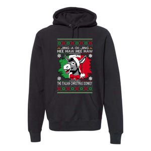 Chingedy Ching Dominick The Italian Christmas Donkey Xmas Premium Hoodie