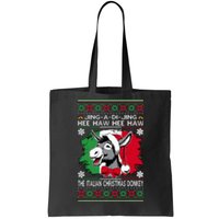 Chingedy Ching Dominick The Italian Christmas Donkey Xmas Tote Bag