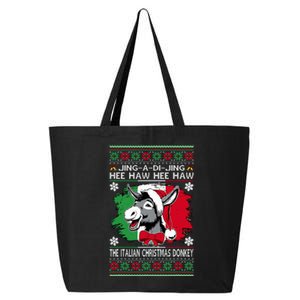 Chingedy Ching Dominick The Italian Christmas Donkey Xmas 25L Jumbo Tote