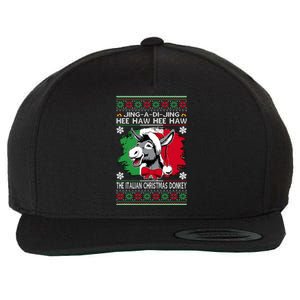 Chingedy Ching Dominick The Italian Christmas Donkey Xmas Wool Snapback Cap