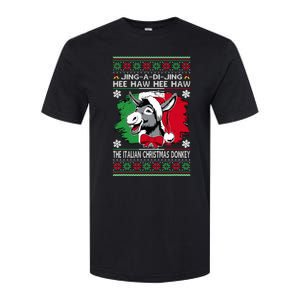 Chingedy Ching Dominick The Italian Christmas Donkey Xmas Softstyle CVC T-Shirt