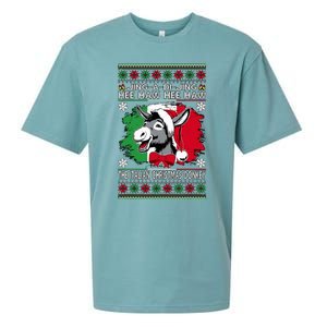 Chingedy Ching Dominick The Italian Christmas Donkey Xmas Sueded Cloud Jersey T-Shirt