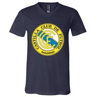 Castilla Club De Futbol Madrid V-Neck T-Shirt