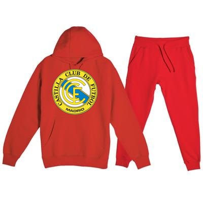 Castilla Club De Futbol Madrid Premium Hooded Sweatsuit Set