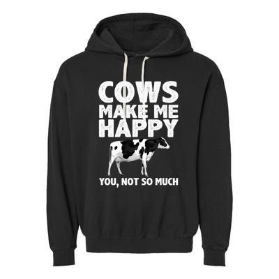 Cool Cow Design For Dairy Farmer Farming Garment-Dyed Fleece Hoodie