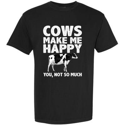 Cool Cow Design For Dairy Farmer Farming Garment-Dyed Heavyweight T-Shirt