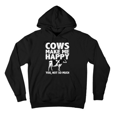 Cool Cow Design For Dairy Farmer Farming Hoodie