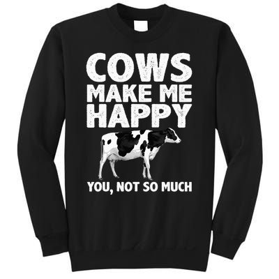 Cool Cow Design For Dairy Farmer Farming Sweatshirt