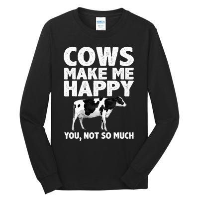 Cool Cow Design For Dairy Farmer Farming Tall Long Sleeve T-Shirt