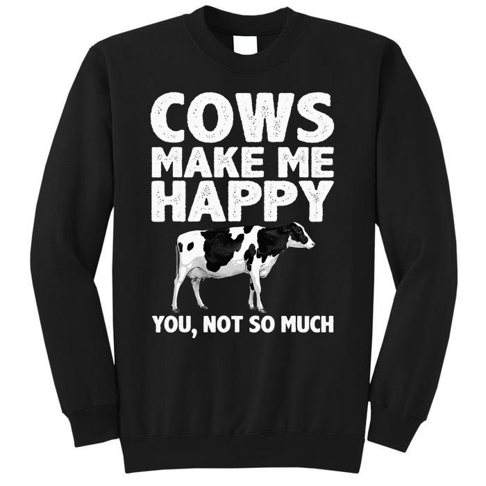 Cool Cow Design For Dairy Farmer Farming Tall Sweatshirt