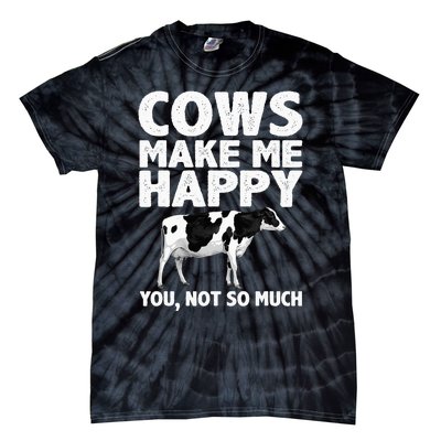 Cool Cow Design For Dairy Farmer Farming Tie-Dye T-Shirt