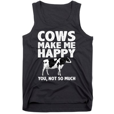 Cool Cow Design For Dairy Farmer Farming Tank Top