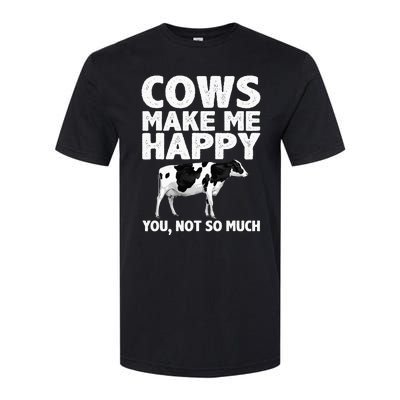 Cool Cow Design For Dairy Farmer Farming Softstyle CVC T-Shirt