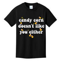 CANDY CORN DOESN'T LIKE YOU EITHER Funny Halloween Meme Kids T-Shirt