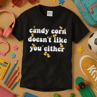 CANDY CORN DOESN'T LIKE YOU EITHER Funny Halloween Meme Kids T-Shirt