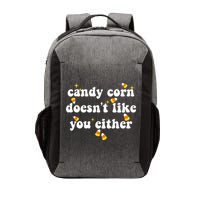 CANDY CORN DOESN'T LIKE YOU EITHER Funny Halloween Meme Vector Backpack