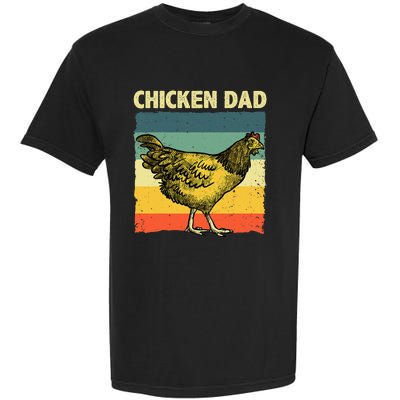 Cool Chicken Dad For Men Father Hen Chicken Farmer Whisperer Garment-Dyed Heavyweight T-Shirt