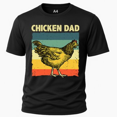 Cool Chicken Dad For Men Father Hen Chicken Farmer Whisperer Cooling Performance Crew T-Shirt