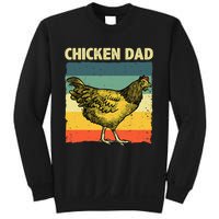 Cool Chicken Dad For Men Father Hen Chicken Farmer Whisperer Sweatshirt