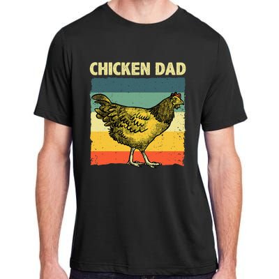 Cool Chicken Dad For Men Father Hen Chicken Farmer Whisperer Adult ChromaSoft Performance T-Shirt