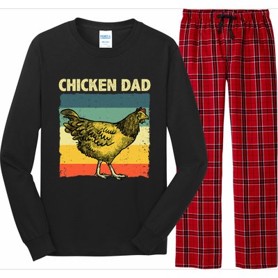 Cool Chicken Dad For Men Father Hen Chicken Farmer Whisperer Long Sleeve Pajama Set