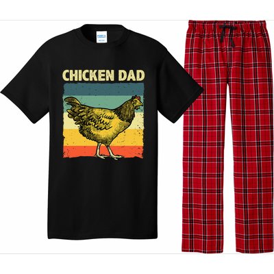 Cool Chicken Dad For Men Father Hen Chicken Farmer Whisperer Pajama Set