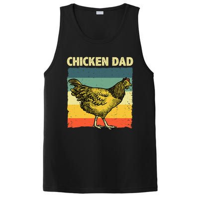 Cool Chicken Dad For Men Father Hen Chicken Farmer Whisperer PosiCharge Competitor Tank