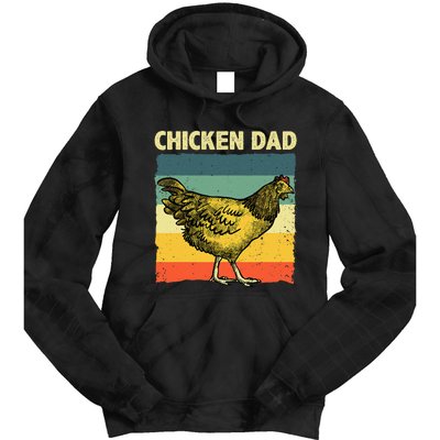 Cool Chicken Dad For Men Father Hen Chicken Farmer Whisperer Tie Dye Hoodie