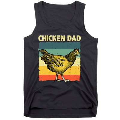 Cool Chicken Dad For Men Father Hen Chicken Farmer Whisperer Tank Top