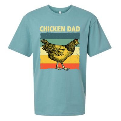 Cool Chicken Dad For Men Father Hen Chicken Farmer Whisperer Sueded Cloud Jersey T-Shirt