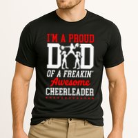 Cheer Cheerleading Dad Father IM A Proud Dad Of A Freakin Cooling Performance Crew T-Shirt