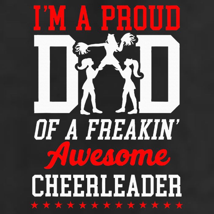 Cheer Cheerleading Dad Father IM A Proud Dad Of A Freakin Golf Towel