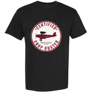 Certified Crop Duster Planes And Aerial Garment-Dyed Heavyweight T-Shirt