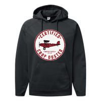 Certified Crop Duster Planes And Aerial Performance Fleece Hoodie