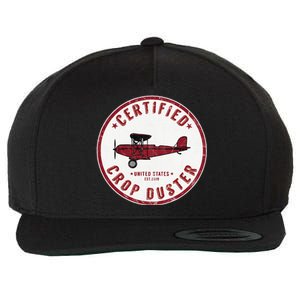 Certified Crop Duster Planes And Aerial Wool Snapback Cap