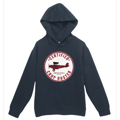 Certified Crop Duster Planes And Aerial Urban Pullover Hoodie